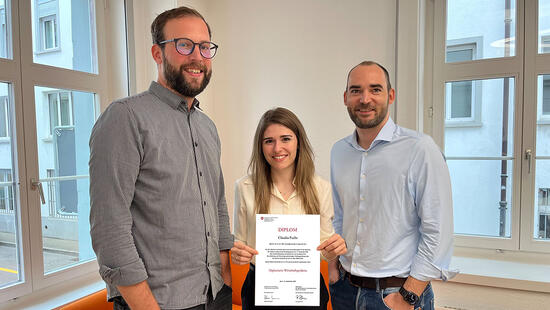 Gratulation Claudia Fuchs / Diplom